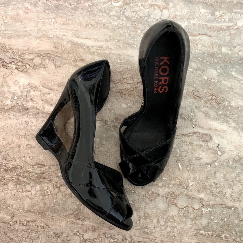 Michael Kors Patent Leather Wedge Size 6